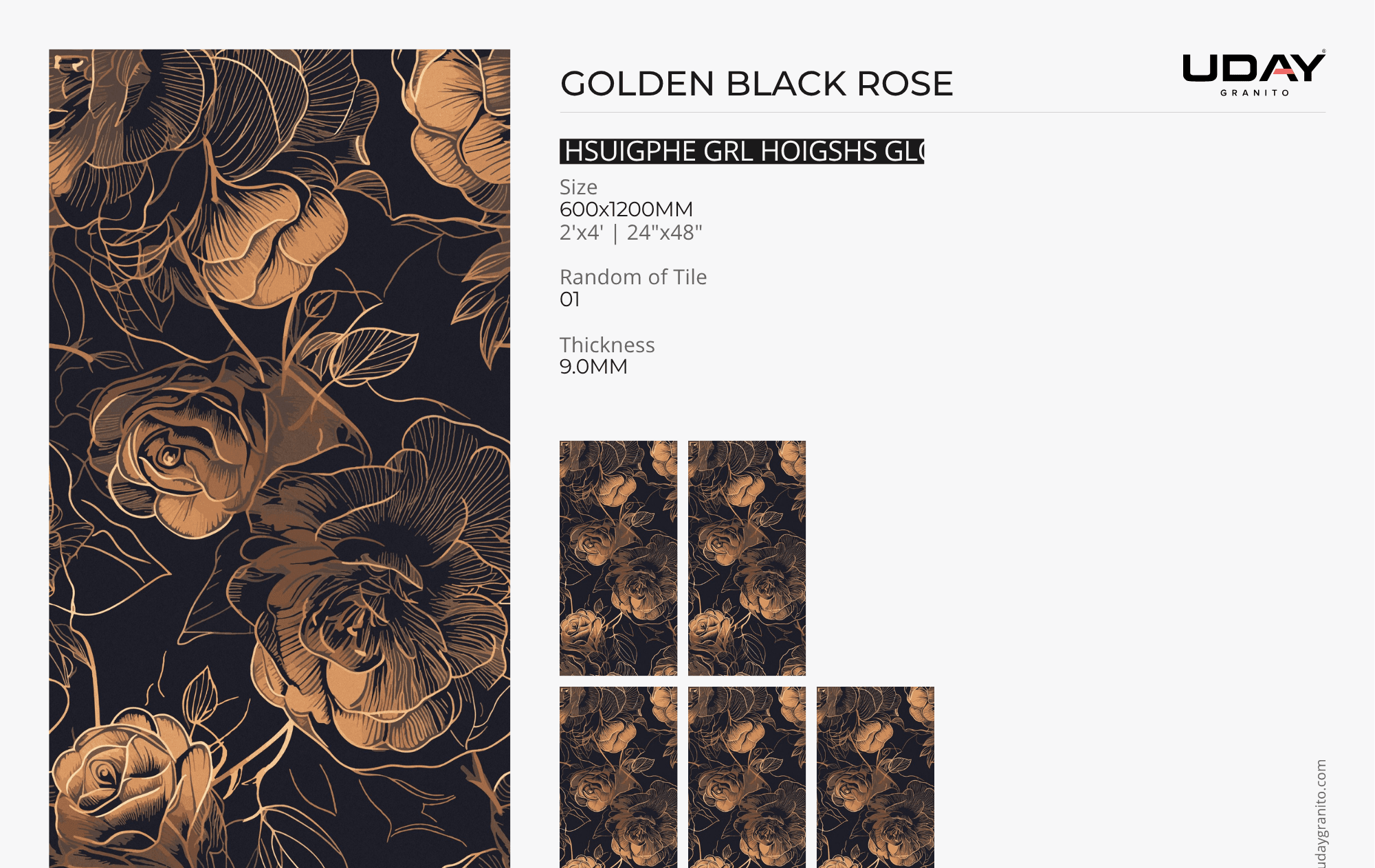 GOLDEN BLACK ROSE